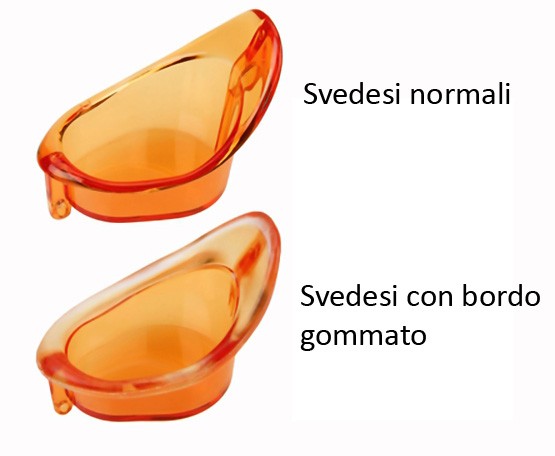 occhialini svedesi morbidi bordo in gomma