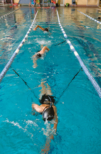 elastico da corsia per il nuoto stazionario